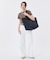 CARLIN ZIP TOP TOTE BAG ディープシーブルー