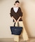CARLIN ZIP TOP TOTE BAG ディープシーブルー
