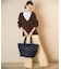 CARLIN ZIP TOP TOTE BAG ディープシーブルー
