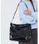 MEDIUM ZIP SHOULDER ブラックシャイン