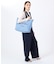 LARGE 2 WAY TOTE 2ウェイスレートブルー/パールシャイン