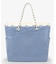 LARGE 2 WAY TOTE 2ウェイスレートブルー/パールシャイン