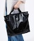 DELUXE ZIPTOP TOTE ブラックシャイン