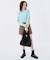 FUR SHOULDER TOTE ブラックフラッフィーファー