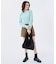 FUR SHOULDER TOTE ブラックフラッフィーファー