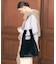 FUR SHOULDER TOTE ブラックフラッフィーファー
