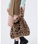 FUR SHOULDER TOTE レオパードフラッフィーファー
