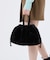 FUR DRAWSTRING TOTE ブラックフラッフィーファー