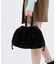 FUR DRAWSTRING TOTE ブラックフラッフィーファー