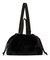 FUR DRAWSTRING TOTE ブラックフラッフィーファー