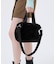 FUR E/W TOTE ブラックフラッフィーファー