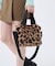 FUR E/W TOTE レオパードフラッフィーファー