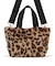 FUR E/W TOTE レオパードフラッフィーファー