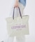 LARGE 2 WAY TOTE 2ウェイビスケットベージュ/ディープシー