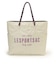 LARGE 2 WAY TOTE 2ウェイビスケットベージュ/ディープシー