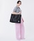 MSGM LG BOAT TOTE ボートトートブラックジャカード