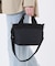 SMALL BUCKET TOTE ラインデボスブラック