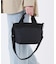 SMALL BUCKET TOTE ラインデボスブラック