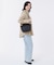 SMALL BUCKET TOTE ラインデボスブラック