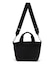 SMALL BUCKET TOTE ラインデボスブラック