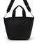 BUCKET TOTE ラインデボスブラック