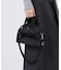 ROUND SM SATCHEL ブラックシャイン