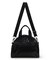 ROUND SM SATCHEL ブラックシャイン