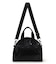 ROUND SM SATCHEL ブラックシャイン