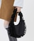 RUFFLE ZIP HOBO ブラックレースラッフル