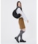RUFFLE ZIP HOBO ブラックレースラッフル