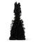RUFFLE ZIP HOBO ブラックレースラッフル