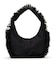 RUFFLE ZIP HOBO ブラックレースラッフル