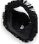 RUFFLE ZIP HOBO ブラックレースラッフル