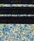 3ZIP COSMETIC タペストリーフラワーブルー