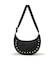 STUDS SM ZIP HOBO ブラックスタッズ