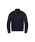 ケーブルニット コットン フルジップ セーター