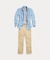 (ボーイズ 8才～20才)コットン シャンブレー シャツ