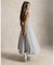 ストライプド パネルド リネン ドレス