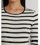 ストライプド コットン ロングスリーブ Tシャツ