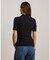 リブニット エルボースリーブ ポロ Tシャツ