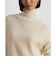 リブ ウールカシミヤ タートルネック セーター