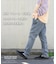WEB限定 ウエストリブ デニム サルエルパンツ