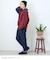 WEB限定 ウエストリブ デニム サルエルパンツ