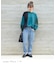 WEB限定 ウエストリブ デニム サルエルパンツ