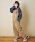 ピーチツイル × コーデュロイ サロペットパンツ