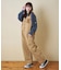 ピーチツイル × コーデュロイ サロペットパンツ