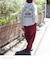 【再入荷】ピーチツイル 立体 ポケット バルーンパンツ