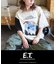 21/-OE天竺 E.T. フォトプリント Tシャツ