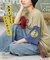 PEANUTS ( ピーナッツ )  32/-スラブ天竺 配色 ワイド Tシャツ