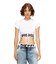レディース Tシャツ クロップド丈